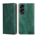 For Honor X50i 5G / 9 Lite Gloss Oil Solid Color Magnetic Leather Phone Case(Green)