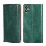 For Samsung Galaxy F14 5G Gloss Oil Solid Color Magnetic Leather Phone Case(Green)