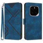 For Honor GT Pro Line Pattern Skin Feel Leather Phone Case(Royal Blue)