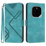 For Honor GT Pro Line Pattern Skin Feel Leather Phone Case(Light Blue)