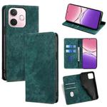 For OPPO A5 Pro 5G Global RFID Anti-theft Brush Magnetic Leather Phone Case(Green)