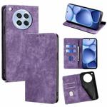 For OPPO Find X8s 5G RFID Anti-theft Brush Magnetic Leather Phone Case(Purple)