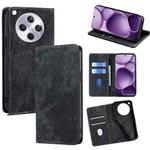 For OPPO Find X8s+ 5G RFID Anti-theft Brush Magnetic Leather Phone Case(Black)