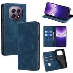 For OPPO F29 5G Global RFID Anti-theft Brush Magnetic Leather Phone Case(Blue)