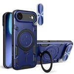 For iPhone 17 Air CD Texture Sliding Camshield Magnetic Holder Phone Case(Blue)