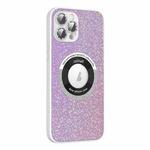 For iPhone 14 Colorful Glitter Magnetic Magsafe TPU + PC Phone Case(Pink)