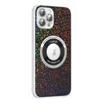 For iPhone 14 Colorful Glitter Magnetic Magsafe TPU + PC Phone Case(Black)