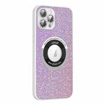For iPhone 13 Pro Colorful Glitter Magnetic Magsafe TPU + PC Phone Case(Pink)