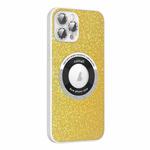 For iPhone 13 Pro Colorful Glitter Magnetic Magsafe TPU + PC Phone Case(Bright Yellow)