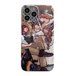 For iPhone 14 Oil Painting Pattern Glossy PC Phone Case(Oil Portrait)