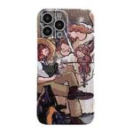 For iPhone 14 Plus Oil Painting Pattern Glossy PC Phone Case(Oil Portrait)