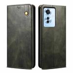 For OPPO Reno11 F / F25 Pro Oil Wax Crazy Horse Texture Leather Phone Case(Dark Green)