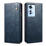 For OPPO Reno11 F / F25 Pro Oil Wax Crazy Horse Texture Leather Phone Case(Navy Blue)