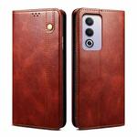 For OPPO A3 Pro 5G Global Oil Wax Crazy Horse Texture Leather Phone Case(Brown)