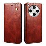 For OPPO Find X8 Oil Wax Crazy Horse Texture Leather Phone Case(Brown)