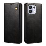 For OPPO K13 5G India Oil Wax Crazy Horse Texture Leather Phone Case(Black)