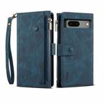For Google Pixel 7a ESEBLE Retro Frosted RFID Flip Leather Phone Case(Dark Green)