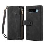 For Google Pixel 9 / 9 Pro ESEBLE Retro Frosted RFID Flip Leather Phone Case(Black)