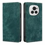 For Honor Magic6 Pro RFID Anti-theft Brush Magnetic Leather Phone Case(Green)