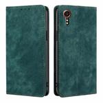 For Samsung Galaxy Xcover 7 5G RFID Anti-theft Brush Magnetic Leather Phone Case(Green)