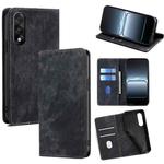 For OnePlus Ace 5 Ultra / Nord 5 RFID Anti-theft Brush Magnetic Leather Phone Case(Black)