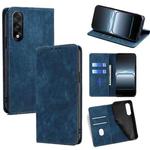 For OnePlus Ace 5 Ultra / Nord 5 RFID Anti-theft Brush Magnetic Leather Phone Case(Blue)