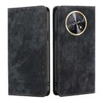 For Huawei Enjoy 60X RFID Anti-theft Brush Magnetic Leather Phone Case(Black)