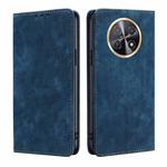 For Huawei Enjoy 60X RFID Anti-theft Brush Magnetic Leather Phone Case(Blue)