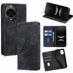 For Huawei nova 14 5G RFID Anti-theft Brush Magnetic Leather Phone Case(Black)