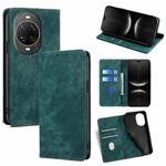 For Huawei nova 14 Ultra 5G RFID Anti-theft Brush Magnetic Leather Phone Case(Green)