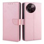 For vivo V30e 5G Global Calf Texture Buckle Flip Leather Phone Case(Rose Gold)