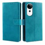 For vivo S19 Pro Calf Texture Buckle Flip Leather Phone Case(Blue)