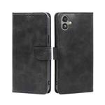 For Samsung Galaxy F14 5G Calf Texture Buckle Flip Leather Phone Case(Black)