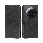 For Xiaomi 13 Ultra 5G Calf Texture Buckle Flip Leather Phone Case(Black)