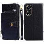 For OPPO A1 5G Zipper Bag Leather Phone Case(Black)
