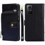 For Xiaomi Redmi Note 12S 4G Zipper Bag Leather Phone Case(Black)