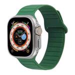 For Apple Watch 7 41mm Loop Magnetic Silicone Watch Band(Green)