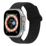 For Apple Watch SE 2022 40mm Loop Magnetic Silicone Watch Band(Black)