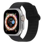 For Apple Watch 6 40mm Loop Magnetic Silicone Watch Band(Black)