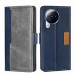 For Xiaomi Civi 3 5G Contrast Color Side Buckle Leather Phone Case(Blue + Grey)