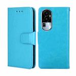 For OPPO Reno10 5G Crystal Texture Leather Phone Case(Sky Blue)