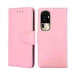For OPPO Reno10 Pro 5G Crystal Texture Leather Phone Case(Pink)