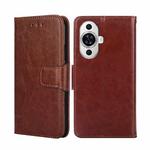 For Huawei nova 11 4G Crystal Texture Leather Phone Case(Brown)