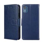 For Nokia C02 TA-1522 Crystal Texture Leather Phone Case(Royal Blue)