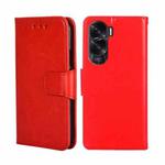 For Honor X50i 5G / 9 Lite Crystal Texture Leather Phone Case(Red)