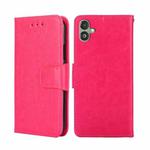 For Samsung Galaxy F14 5G Crystal Texture Leather Phone Case(Rose Red)