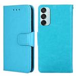 For Samsung Galaxy M15 5G Crystal Texture Leather Phone Case(Sky Blue)