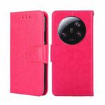 For Xiaomi 13 Ultra 5G Crystal Texture Leather Phone Case(Rose Red)