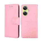 For OnePlus Nord CE 3 Lite 5G Crystal Texture Leather Phone Case(Pink)