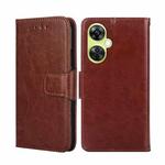 For OnePlus Nord CE 3 Lite 5G Crystal Texture Leather Phone Case(Brown)